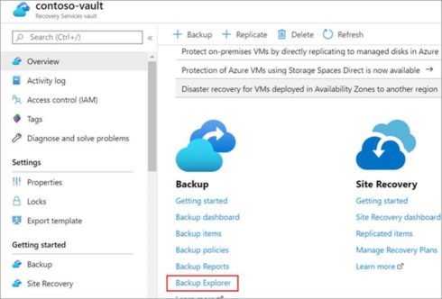 Locating the Microsoft Azure Backup Explorer