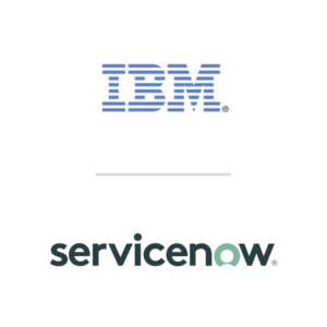 IBM and ServiceNow logos