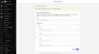 Setting LogDNA variable retention length