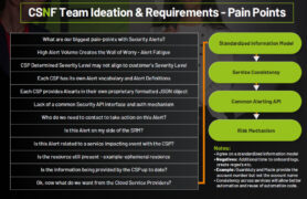 Pain points CSNF is being created to solve